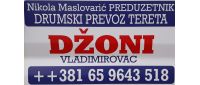 NIKOLA MASLOVARIĆ PR DRUMSKI PREVOZ TERETA DŽONI VLADIMIROVAC